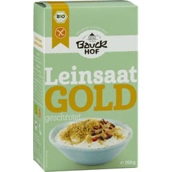 Bauckhof Gold-Leinsaat geschrotet glutenfrei bio