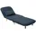 miliboo Schlafsessel AMIKO Polyester 80 x 90 x 100 cm Dunkelblau mit verstellbarer Rückenlehne