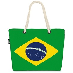 VOID Strandtasche (1-tlg), Brasilien Flagge WM Länderflagge Fahne bunt