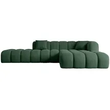altdecor Ecksofa, Grün, Textil, 6-Sitzer, L-Form, Ottomane rechts, 289x176 cm, Wohnzimmer, Sofas - Couches, Wohnlandschaften, Ecksofas