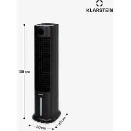 Klarstein Luftkühler 80W 480 m3/h 8 Liter mobil