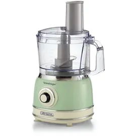 Ariete Vintage Green Multifunktions-Küchenmaschine hellgrün/creme, 1000 W, Grün