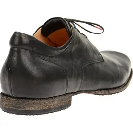 THINK! Schnürschuhe Guru chromfrei gegerbte nachhaltige Halbschuhe, SCHWARZ 0010