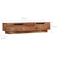 VidaXL TV-Schrank 145x30x30 cm Massivholz
