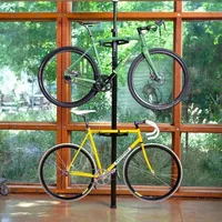 Feedback Sports Velo Home Base Fahrradständer für 2 Fahrräder, teleskopierbar, schwarz, Breite 16,5 cm
