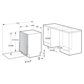 Gorenje G400 GV642E90 Einbau-Geschirrspüler (vollintegrierbar, 600 mm breit)