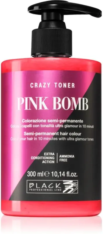 Black Professional Line Crazy Toner farbige Haartönung Pink Bomb 300 ml