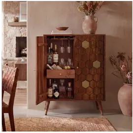 FineBuy Barschrank 75 x 0 x 0 cm Braun