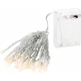 Lex LED Lichterkette Batterie 3 m Warmweiß Transparent