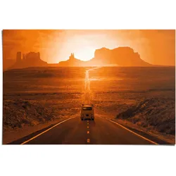 Poster REINDERS "Monument Valley", orange (farbe bild(er): orange), B:91,5cm H:61cm, Papier, Bilder