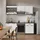 Vicco Küchenzeile R-Line 200 cm Weiß Landhaus/Anthrazit