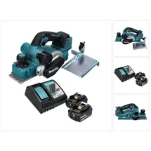 Makita DKP 181 RF Akku Hobel Falzhobel 82 mm 18 V Brushless + 2x Akku 3,0 Ah + Ladegerät