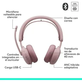 Logitech Zone Wireless 2 Rosa