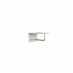 Frost Unu Wandgarderobe weiß matt / gold poliert | mit 2 Haken
