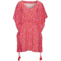 Buffalo Tunika Damen rot-pink bedruckt Gr.32/34