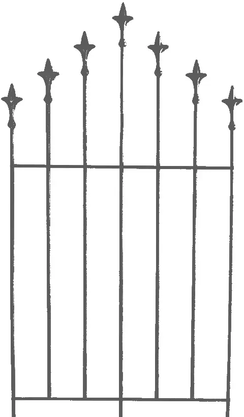Rankhilfe Eisen 57x118cm Lilie 7Stäbe pulverbeschichtet matt  - anthrazit