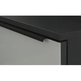 Möbel Kraft Nachtkonsolenkombination  Glassystem 60 x 46 x 56,1 cm Grau