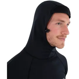 Hurley Rash Guard Icon Hooded Schwarz L