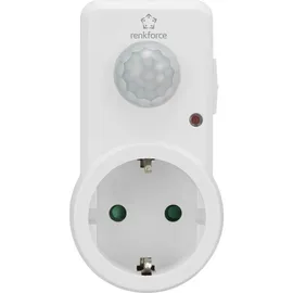Renkforce 1588385 Zwischenstecker PIR-Bewegungsmelder 120 Weiß IP20