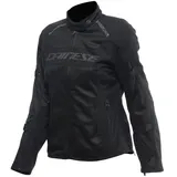 Dainese Air Frame 3 Tex Jacket Wmn, Sommer-Motorradjacke mit herausnehmbarem, winddichtem Innenfutter, Frau, Schwarz/Schwarz/Schwarz, 48