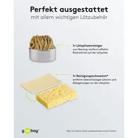 goobay Löthilfe mit Schwanenhals-Armen und Lötkolbenständer,