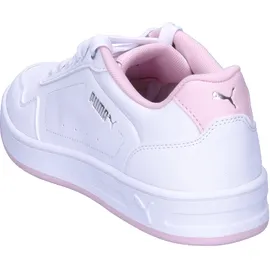 Puma Damen Court Classy Turnschuhe, Puma White Whisp Of Pink Puma Silver, 38.5 EU - 5,5 UK