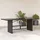 vidaXL Gartentisch mit Glasplatte 190 x 80 x 74 cm Schwarz