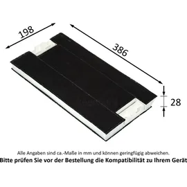 keenberk 2 Stück Aktivkohlefilter für Siemens LZ45501 , LZ45500 für LI46630 , LI48932