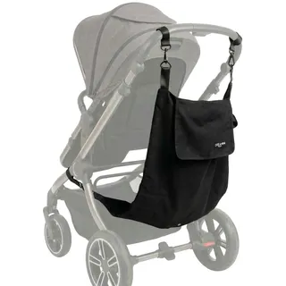 Dreamini Kinderwagen-Hängematte mit Sicherheitsnetz – Die komfortable Buggy Board Alternative mit Sitz – Universal Zubehör für Geschwister bis 18kg – Mehr Beinfreiheit & Schrittfreiheit beim Gehen