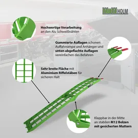 Baumarktplus TRUTZHOLM 1 x Auffahrrampe Klappbar Länge 180 cm Riffelstab