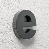 Longlife LED Hausnummer 3D Edelstahl Weiß