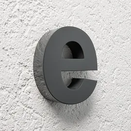 Longlife LED Hausnummer 3D Edelstahl Weiß