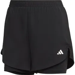 adidas AEROREADY MADE FOR TRAINING MINIMAL 2in1 Damen Trainingsshorts schwarz - XL