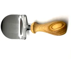 Käsehobel DESIGN mit gedrechseltem Griff aus Olivenholz
