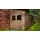 TIMBELA Anbau-Gartenhaus 4,93 x 2,03 m Beige