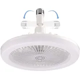 Eteslot Ventilator E27, Ventilator Für Lampenfassung, Glühbirne Mit Ventilator, Deckenventilator E27 Deckenventilator Mit Beleuchtung Leise, Ceiling Fans with LED Lights