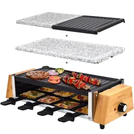 lestix international Raclette-Grill Set Murten mit Wechselplatten