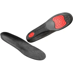 SoleFoot Einlegesohlen ideal für Arbeitsschuhe Einlagen Hi-Performance Schuheinlage Work Black Deluxe Edition Schwarz/Rot - 36-38