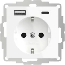 2USB Schuko-Steckdose 2USB 2U-449528 Weiß