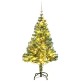 vidaXL Künstlicher Weihnachtsbaum mit Schnee Kugeln 150 LEDs 150 cm Modell 3