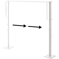 Yamazaki Home Trockenständer Wäscheständer 175x160cm Metall, zusammenklappbar weiß