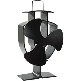 vidaXL Kaminventilator mit 3 Blättern 8 x 22,5 cm schwarz