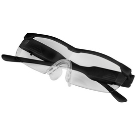 EASYmaxx Vergrößerungsbrille mit LED-Licht, schwarz, inkl. Aufbewahrungsbeutel