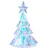 Beliani Weihnachtsbaum LED 40 cm Bunt
