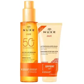 NUXE Sun Sonnenöl LSF 50 150 ml + After-Sun-Lotion 100 ml Set