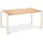 BEST Freizeitmöbel Paros Gartentisch 210 x 90 x 76 cm Sand