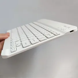 Lobwerk 3in1 Bluetooth Tastatur für Samsung Galaxy Tab A8 SM-X200/X205 Weiß