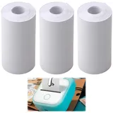 3pcs Thermopapier, Mini Drucker Aufkleber Für Smartphone, 53mm X 6,5m Tiny Printer, Fotodrucker Für Smartphone, Ideal Für Bluetooth Mini-Thermodrucker, Diy-Projekte, Notizen, Fotoausdrucke Und Mehr