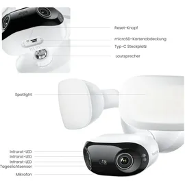 Coco Bike Floodlight F751W Weiß