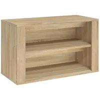 VidaXL Schuhregal Sonoma-Eiche 75x35x45 cm Holzwerkstoff